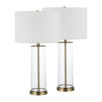 Saco Table Lamp- Set of two Clear By Renwil