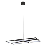 Alfie 40-inch 4-light Textured Black 3CCT LED Chandelier