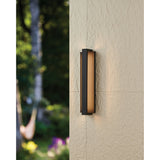 Jubilee 24-inch Matte Black 5CCT LED Exterior Wall Sconce