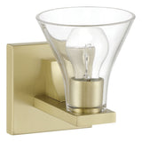 Gilford 5-inch 1-light Champagne Gold Vanity Light with Clear Glass Shade