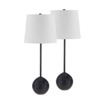 Bangor Table Lamp- Set of two Honed Black By Renwil