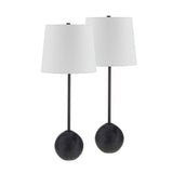 Bangor Table Lamp- Set of two Honed Black By Renwil
