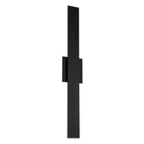 Jacks 36-inch Textured Black 5CCT LED Exterior Wall Sconce