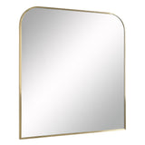 Joan Wall Mirror Antique Brushed Brass By Renwil