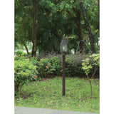 Glencrest 20-inch 1-light Dark Bronze Exterior Post Light with Clear Water Glass