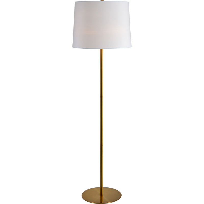 Radison  Floor Lamp Antique Brass By Renwil