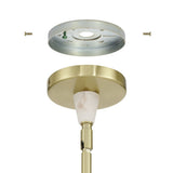 Montclair 38-inch 12-light Brushed Gold and Natural Alabaster Chandelier