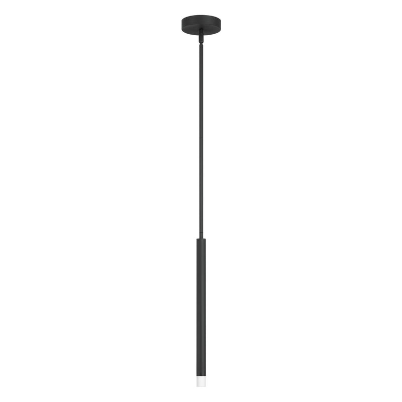 Manhattan 1-inch 1-light Matte Black LED Pendant Light