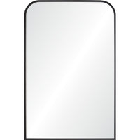 Jackline Wall Mirror Matte Black By Renwil