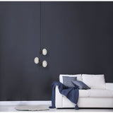 Julep 12-inch 3-light Matte Black Pendant Light with Opal Glass Shades
