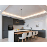 Tremolo 60-inch 2-light Textured Black and Champagne Gold Linear Chandelier