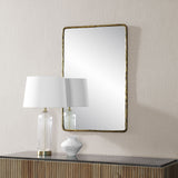 Ivory Wall Mirror DARK ANTIQUE BRUSHED BRASS By Renwil
