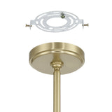Stockholm 29-inch 7-light Champagne Gold Chandelier with Opal Glass Shades