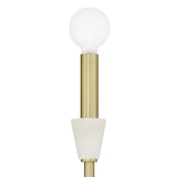 Montclair 12-inch 1-light Brushed Gold and Natural Alabaster Wall Sconce