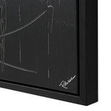 Haiku  Canvas Art Black By Renwil
