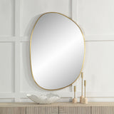 Camona Wall Mirror SATIN BRASS By Renwil
