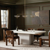 Fiorello 54-inch 9-light Brushed Gold Linear Chandelier with Smoked Amber Glass Shades