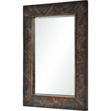 Madden Wall Mirror Dark Brown By Renwil