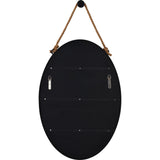 Parbuckle Wall Mirror Black By Renwil