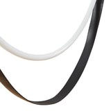 Ayers 43-inch 1-light Champagne Gold with Black and Brown Faux Leather 5CCT LED Linear Chandelier