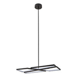 Alfie 30-inch 4-light Textured Black 3CCT LED Chandelier