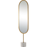 Taio Wall Mirror Antique Brass By Renwil