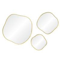 Nucleus Wall Mirror Satin Brass By Renwil