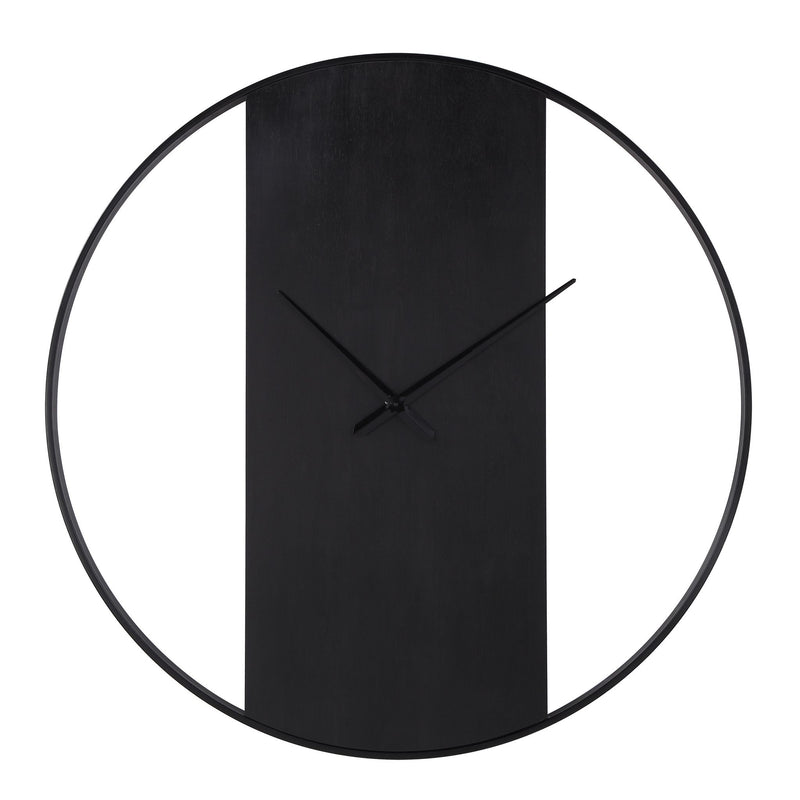 Romy Wall Clock Matte Black By Renwil