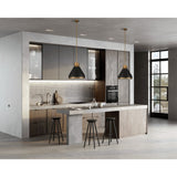 Doyle 18-inch 1-light Natural Brass Pendant Light with Matte Black Metal Shade