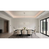 Overture 48-inch 8-light Polished Nickel 5CCT LED Chandelier
