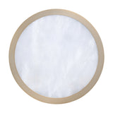 Argyle 12-inch Champagne Gold and Natural Alabaster 5CCT LED Flush Mount