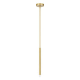 Manhattan 1-inch 1-light Brushed Gold LED Pendant Light