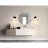 Tremolo 7-inch 1-light Matte Black and Champagne Gold Vanity Light with Etched Opal Glass