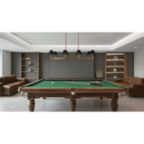 Mcgill 52-inch 8-light Natural Brass Linear Chandelier with Matte Black and Gold Metal Shades