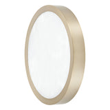 Argyle 12-inch Champagne Gold and Natural Alabaster 5CCT LED Flush Mount