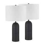Augusta Table Lamp- Set of two Black By Renwil
