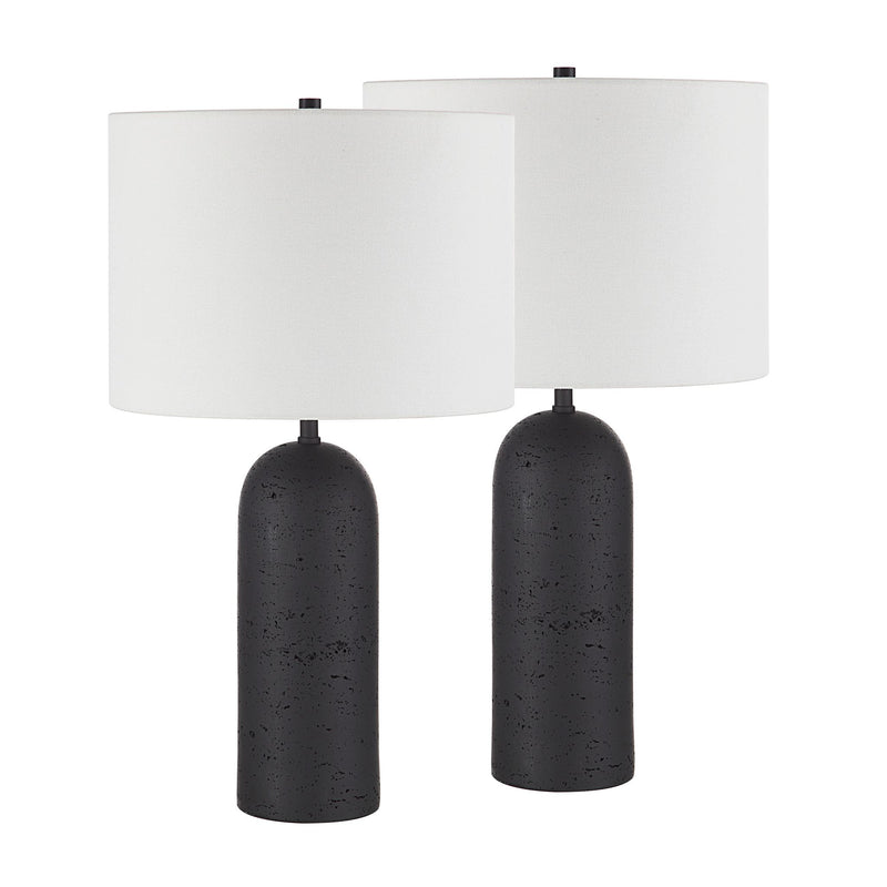 Augusta Table Lamp- Set of two Black By Renwil