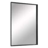 Annalise Wall Mirror Matte Black By Renwil