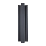 Jubilee 24-inch Matte Black 5CCT LED Exterior Wall Sconce