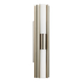 Colton 24-inch 2-light Brushed Nickel 5CCT LED Vanity Light with Etched Opal Glass Shades