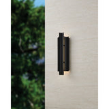 Kestrel 22-inch 3-light Textured Black 5CCT LED Exterior Wall Sconce