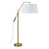Claire Floor Lamp Satin Brass By Renwil