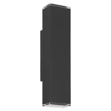 Jasper 20-inch 2-light Textured Black LED Exterior Wall Sconce