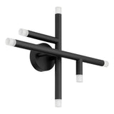 Manhattan 18-inch 6-light Matte Black LED Wall Sconce