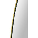 Gallegos Wall Mirror Brushed Brass By Renwil