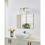 Valentina 15-inch 2-light Brushed Nickel Vanity Light with Etched Opal Glass Shades