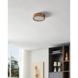 Argyle 8-inch Champagne Gold and Natural Alabaster 5CCT LED Flush Mount