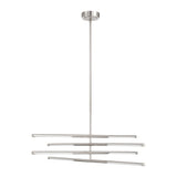 Overture 36-inch 8-light Polished Nickel 5CCT LED Chandelier