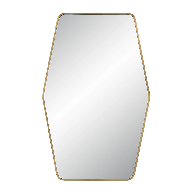 Mocha Wall Mirror SATIN BRASS By Renwil