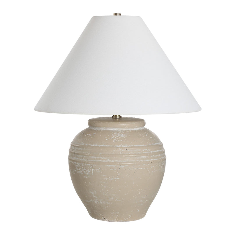 Fela Table Lamp Cream Wash By Renwil